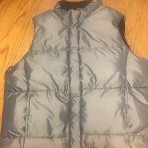Women’s metallic silver lined XL vest